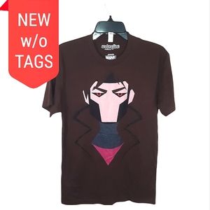 NWOT Marvel X-Men Gambit Geometric Tonal Portrait Shirt BROWN